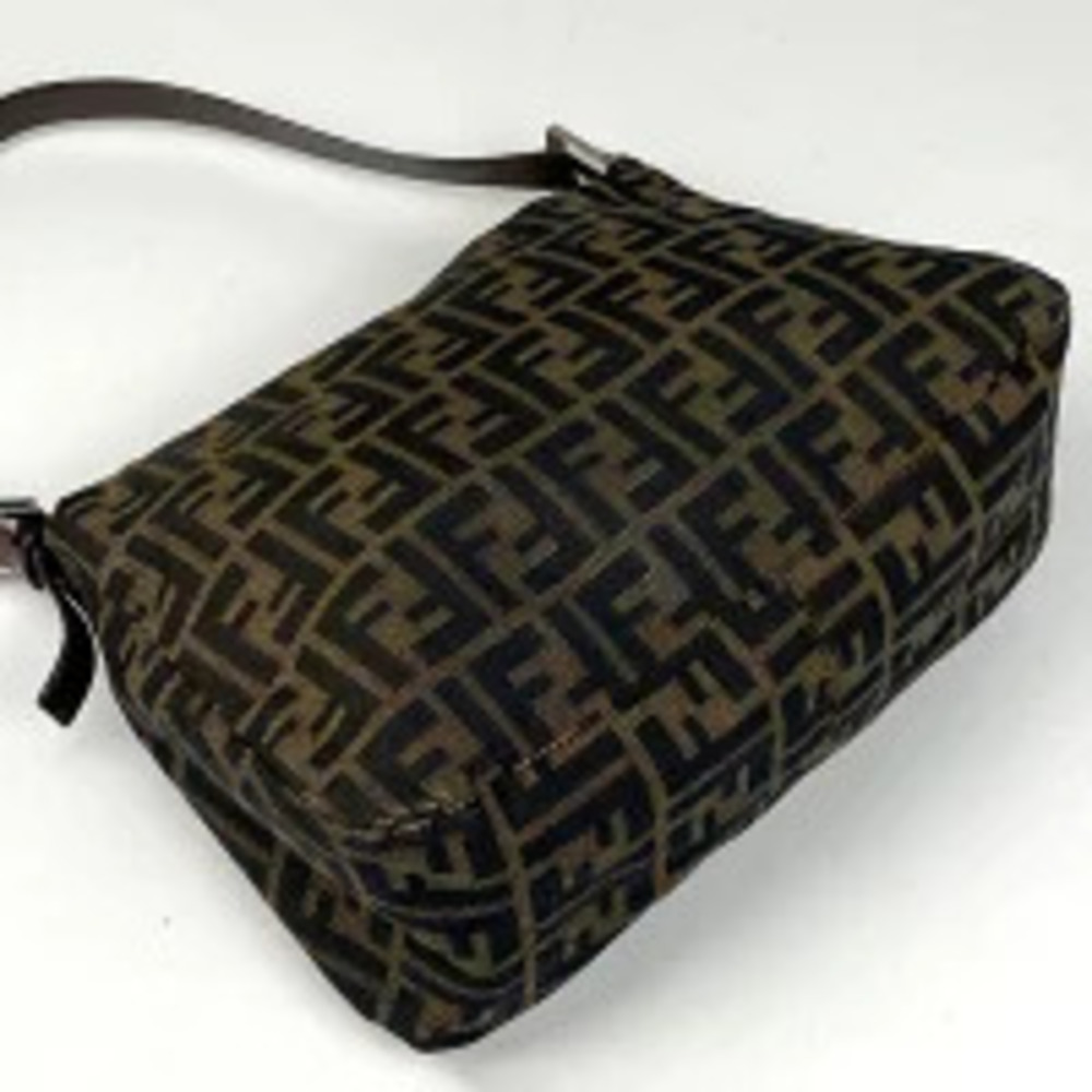 Fendi Bag Brown Handbag Canvas Zucca Shoulder Brown
